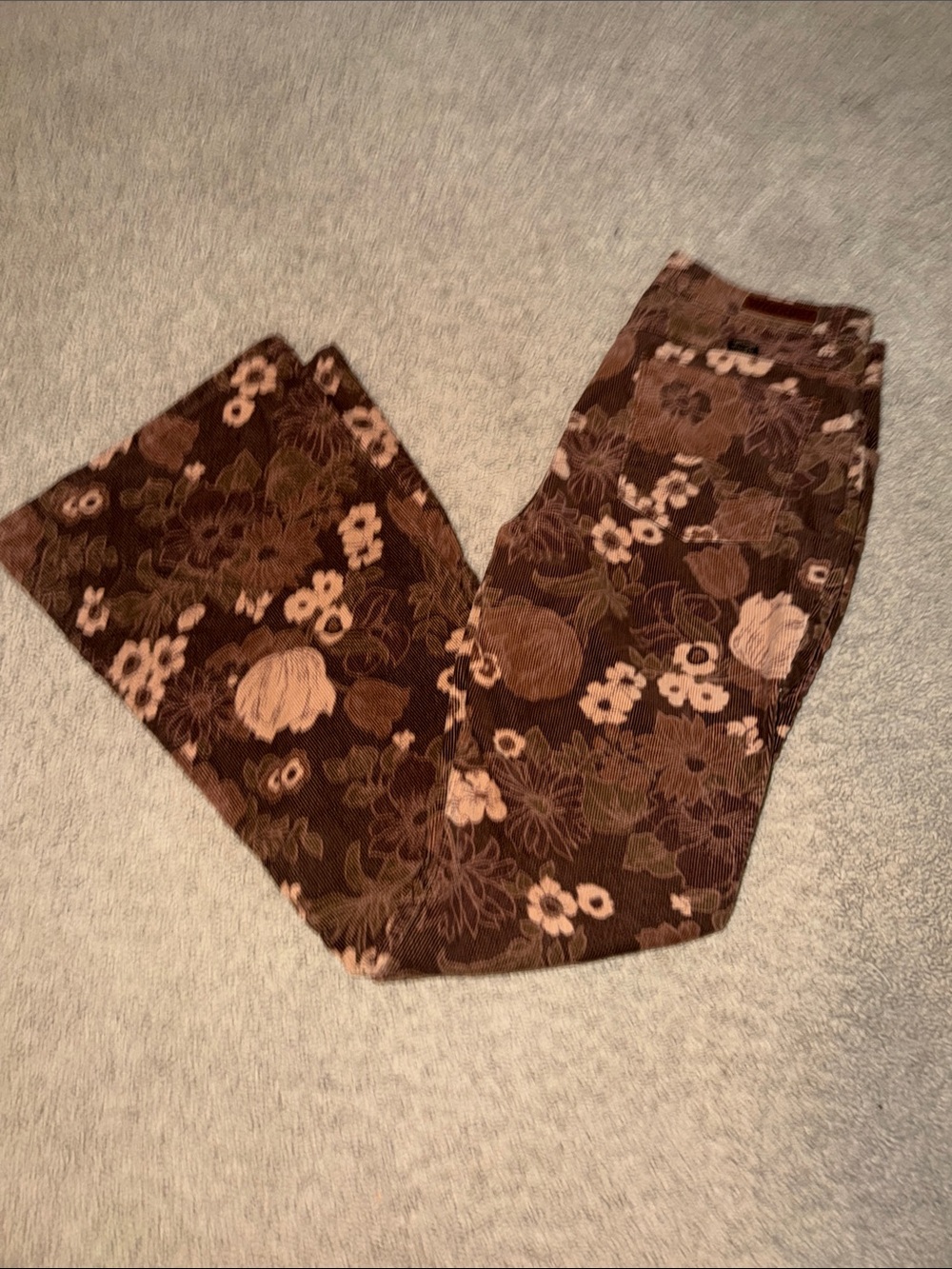 Floral Corduroy Wranglers
